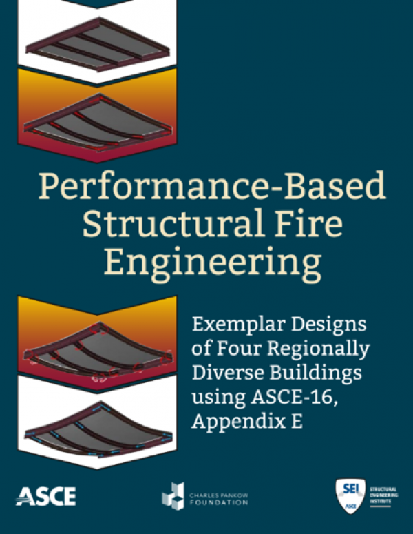 Front cover of the new publication "Performance-Based Structural Fire Engineering".