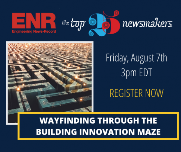 ENR notice to register for the Wayfinding through the Building Innovation Maze.